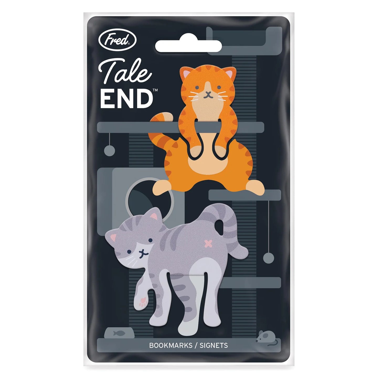 Tale End Cat Bookmarks - 2pcs Set Multi-Coloured