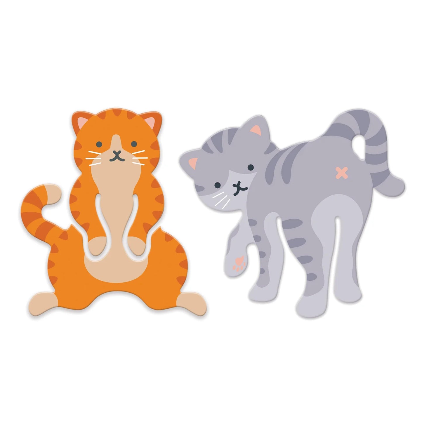 Tale End Cat Bookmarks - 2pcs Set Multi-Coloured