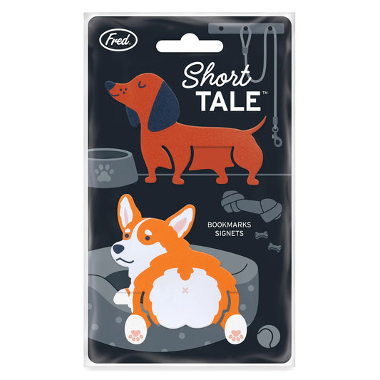 Short Tales Dog Bookmarks - 2pcs Set Multi-Coloured
