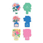 Ever Upward Floral Magnetic Bookmarks - 3pcs Set Multi-Coloured