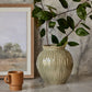Jarah Textured Sage Green Vase