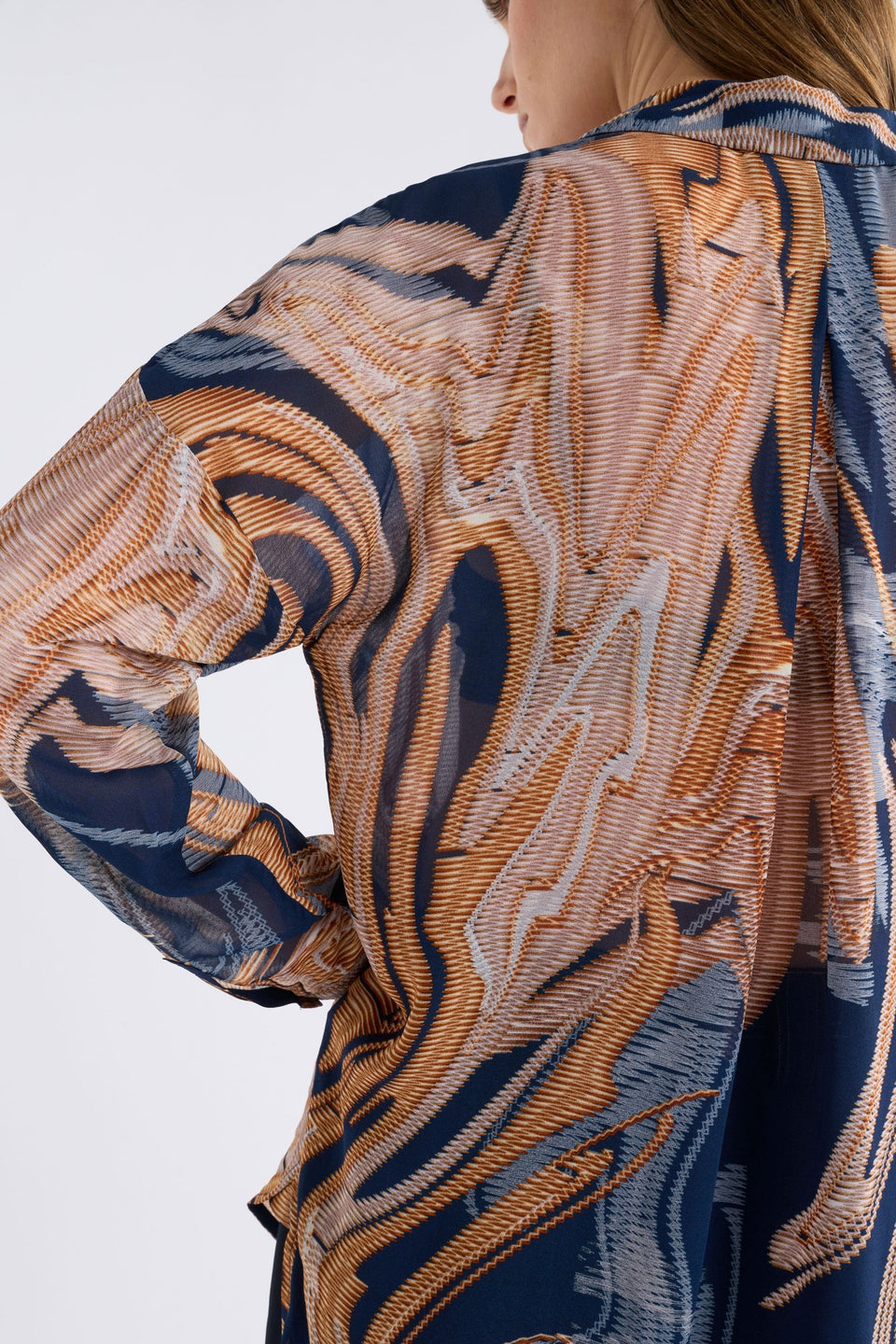 Eir Sheer Shirt Brandr Print