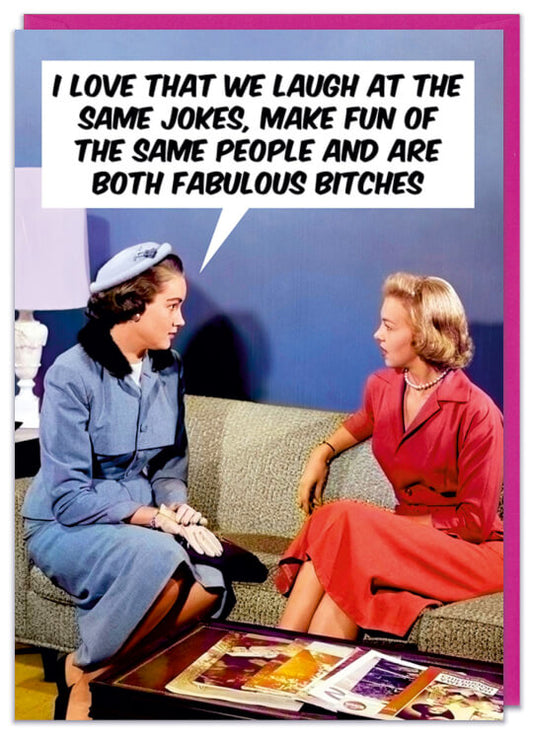 Laugh At The Same Jokes Card - Dean Morris