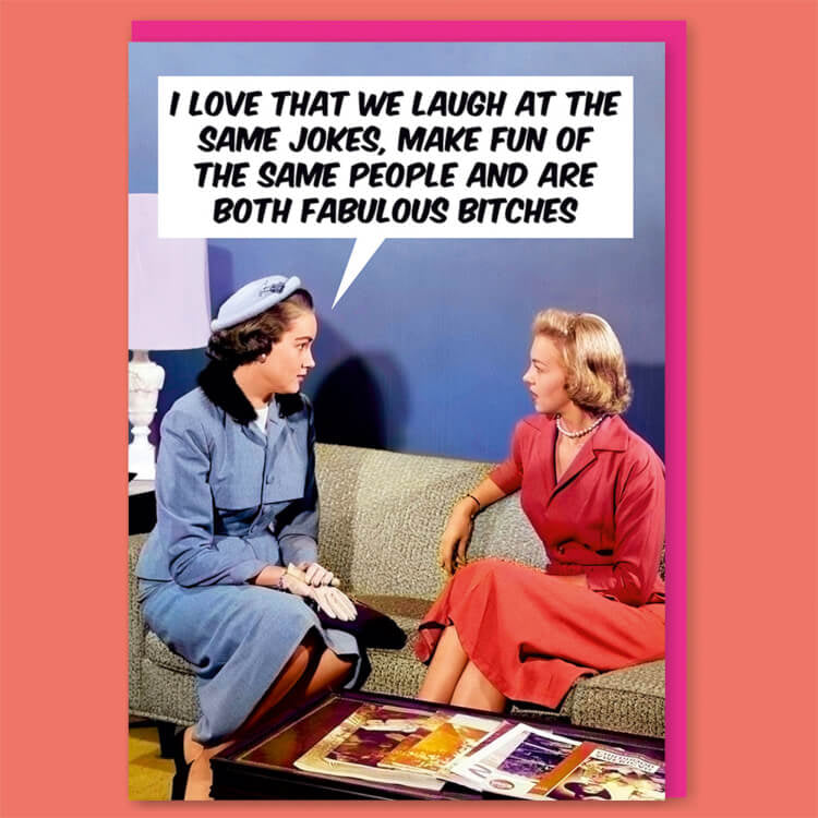 Laugh At The Same Jokes Card - Dean Morris