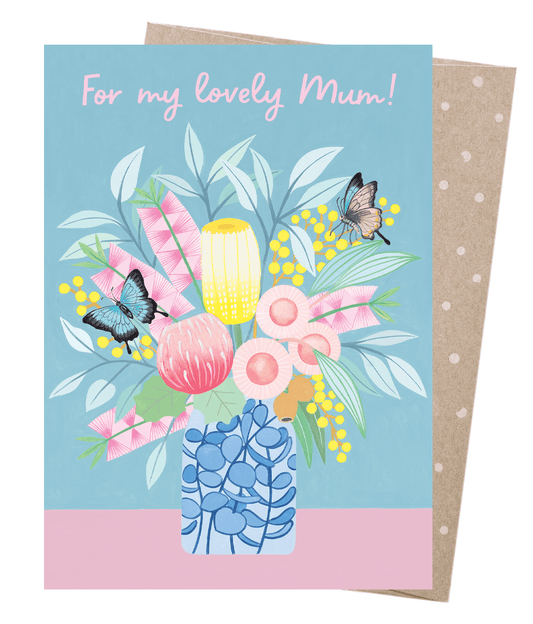 Lovely Mum Butterflies Greeting Card - Earth Greetings