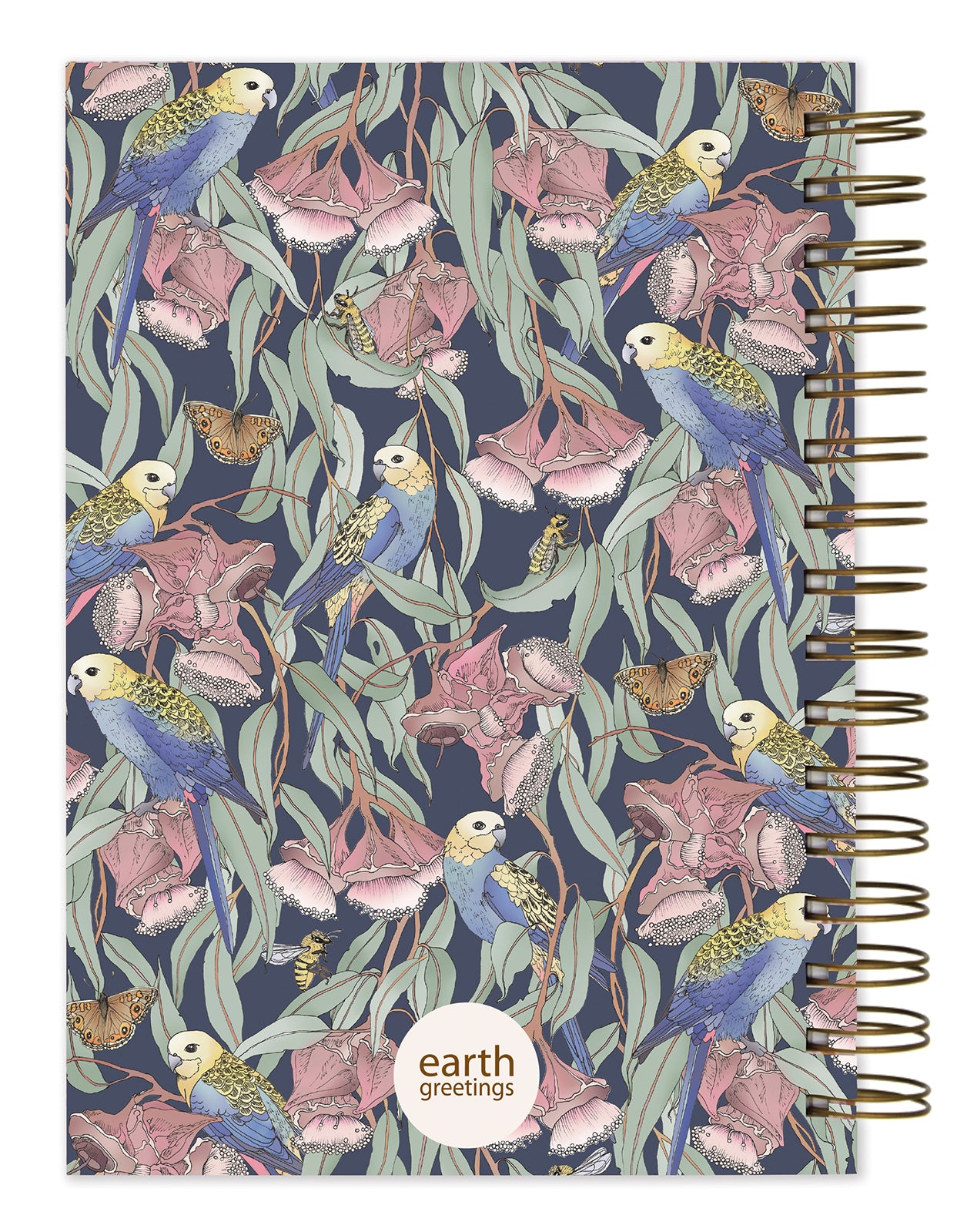 Rosellas Amongst The Mallee A5 Lined Journal - Earth Greetings