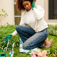 Tumbling Flowers Green Garden Kneeling Mat - Kip&Co