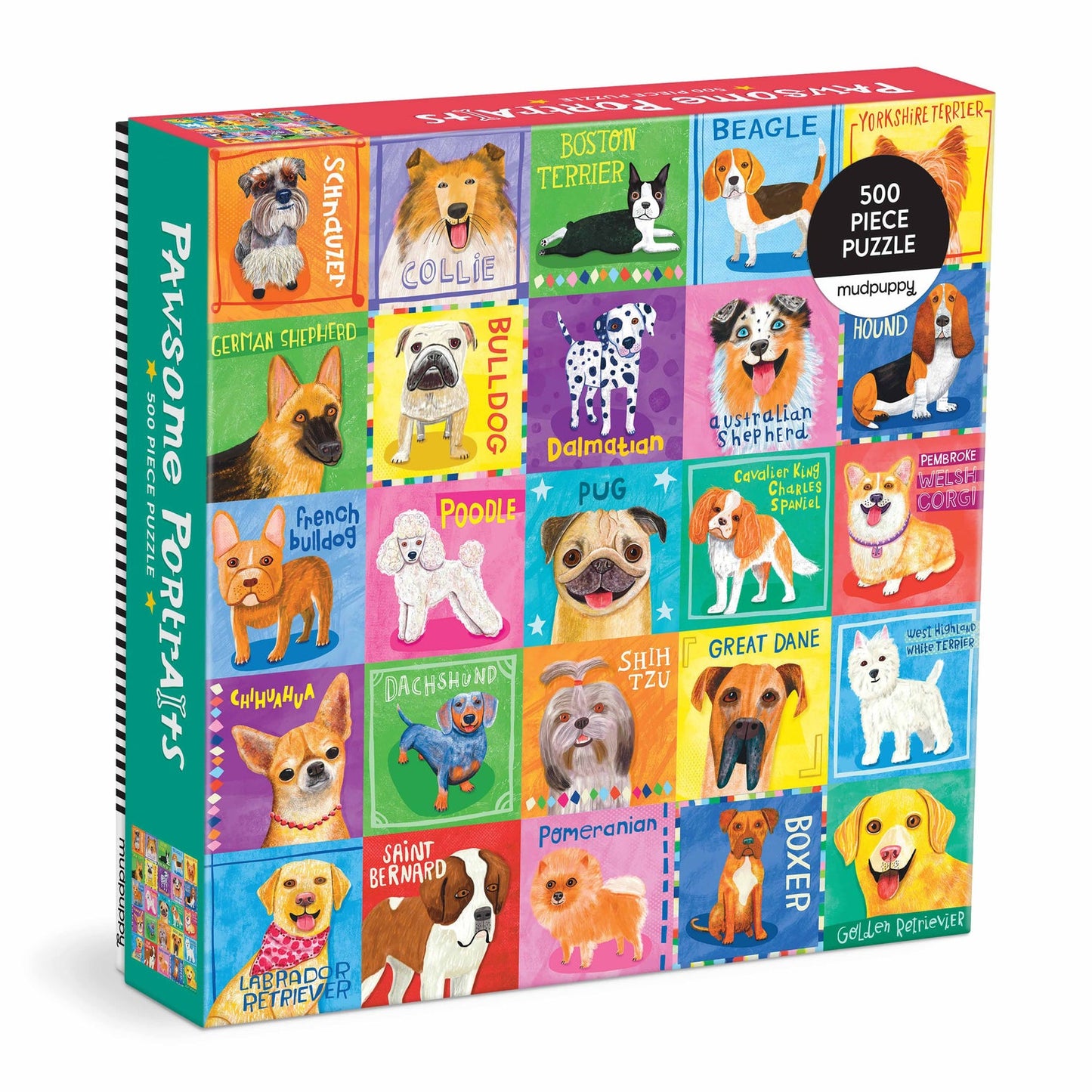 Pawsome Portraits Family Puzzle 500 Piece