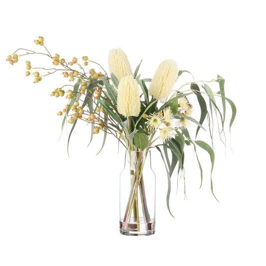 Banksia Eucalyptus Mix - Rachel Vase