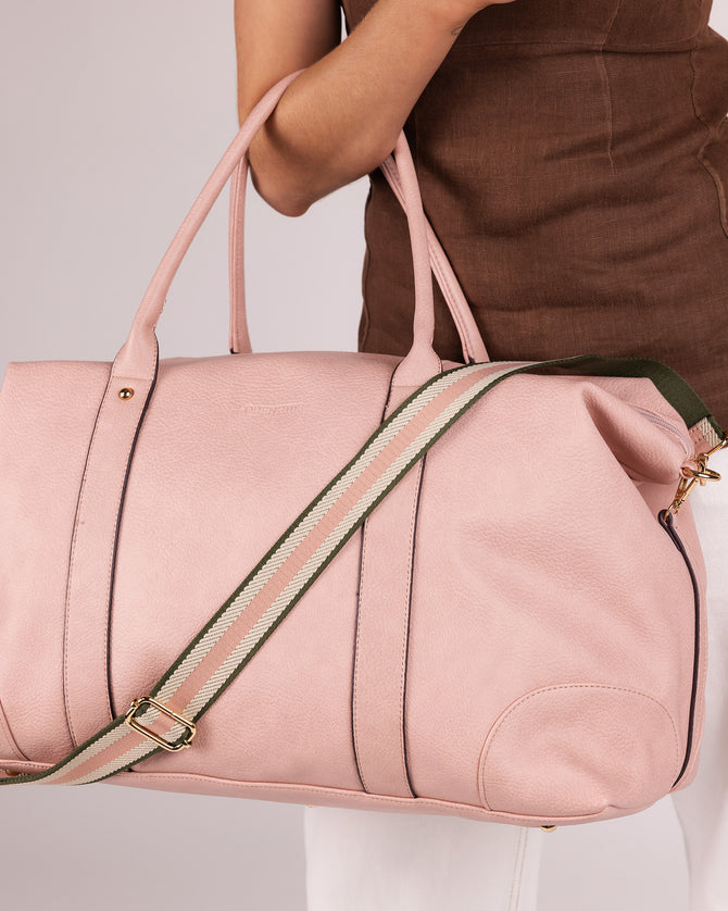 Alexis Stripe Weekender Travel Bag