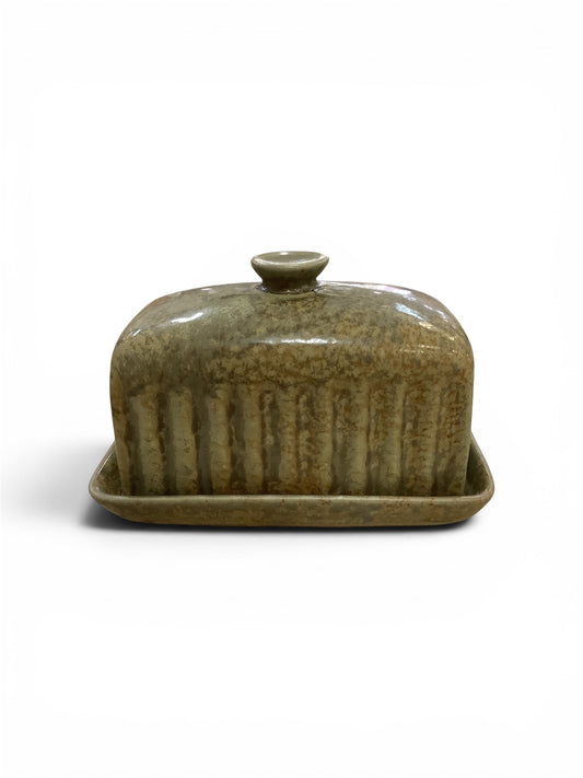 Studio Ceramic Butter Dish Olive
