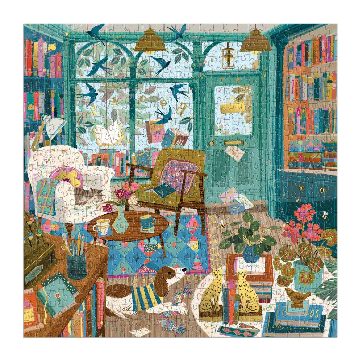 Bookshop Afternoon Foil Puzzle - 500pc