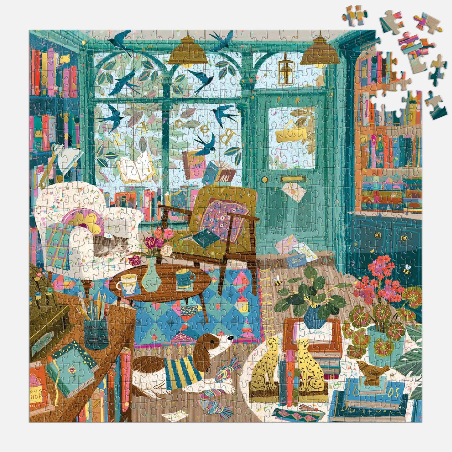 Bookshop Afternoon Foil Puzzle - 500pc