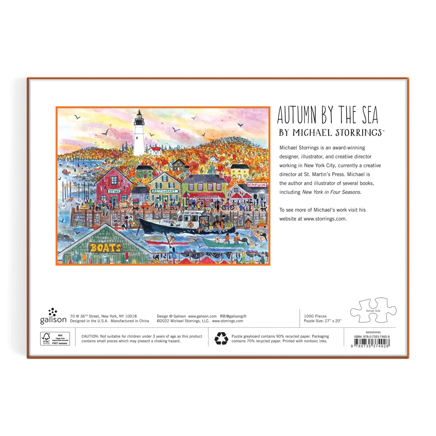Autumn By the Sea Puzzle - 1000pc