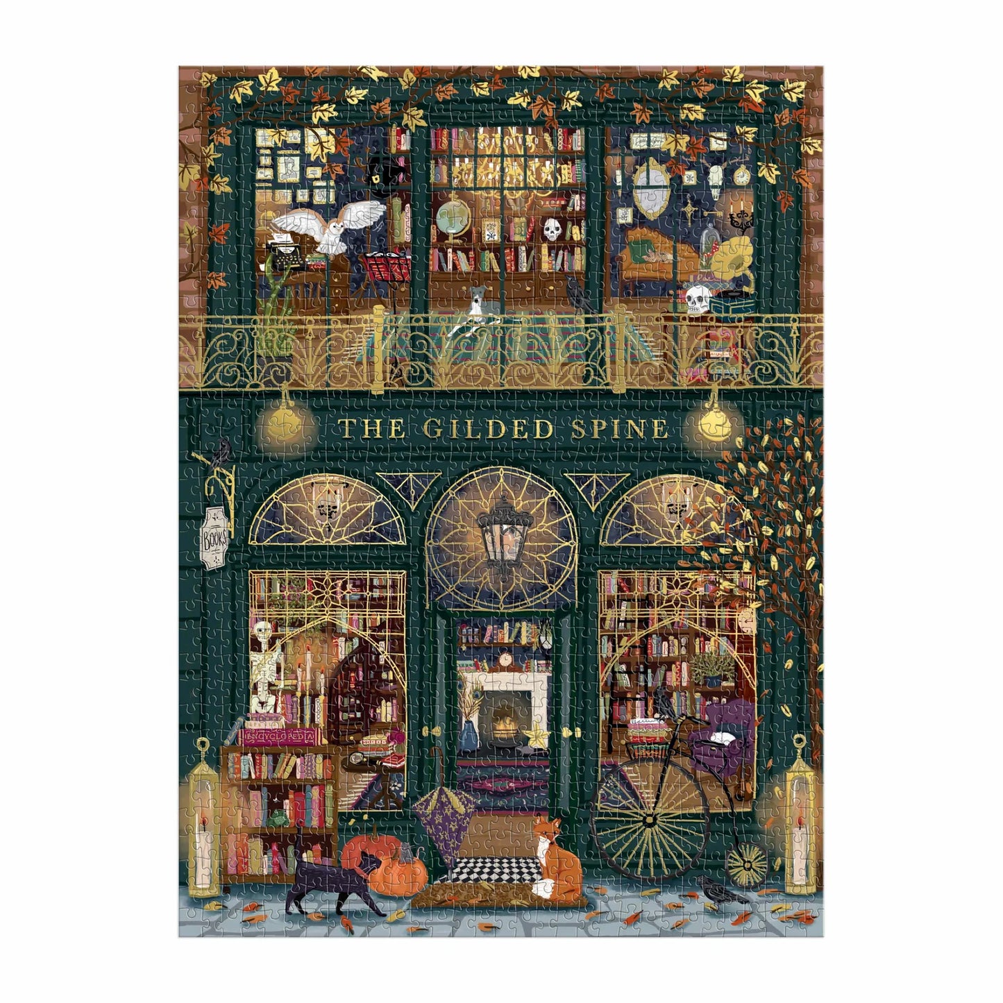The Gilded Spine Foil Puzzle - 1000pc