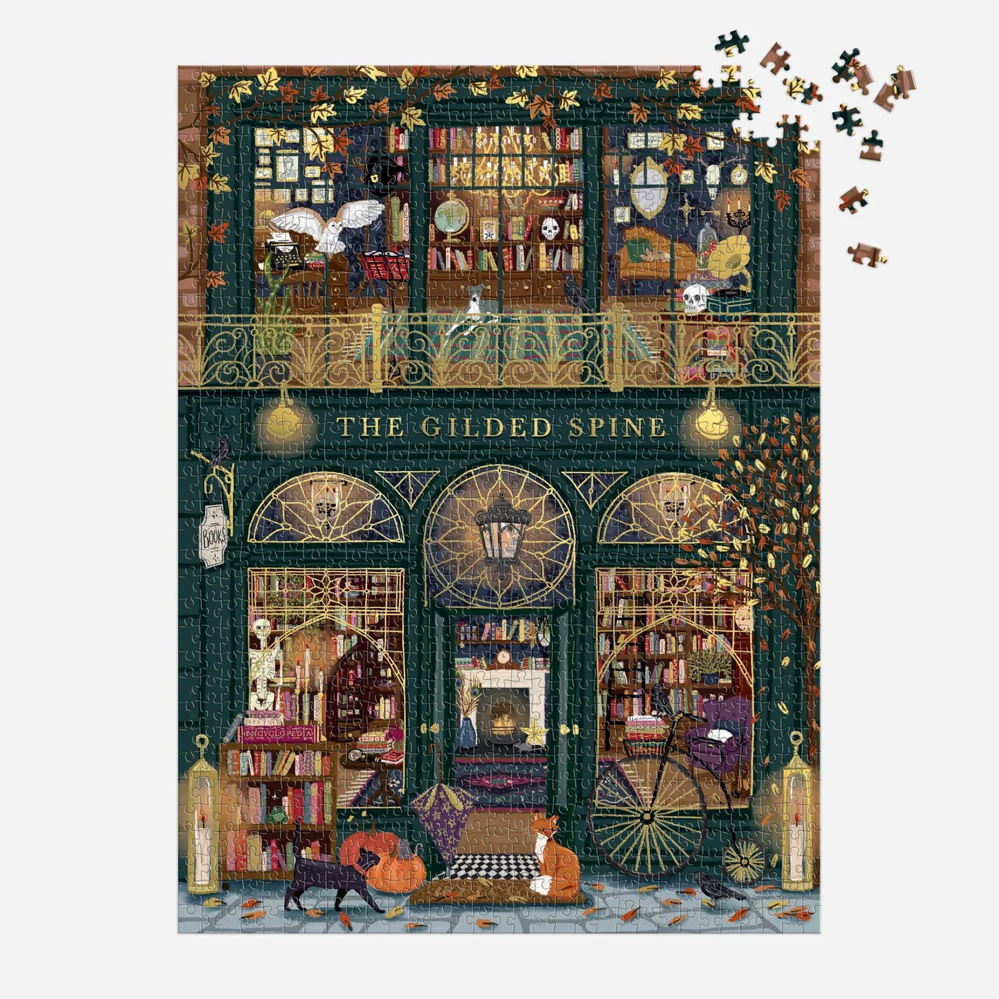 The Gilded Spine Foil Puzzle - 1000pc