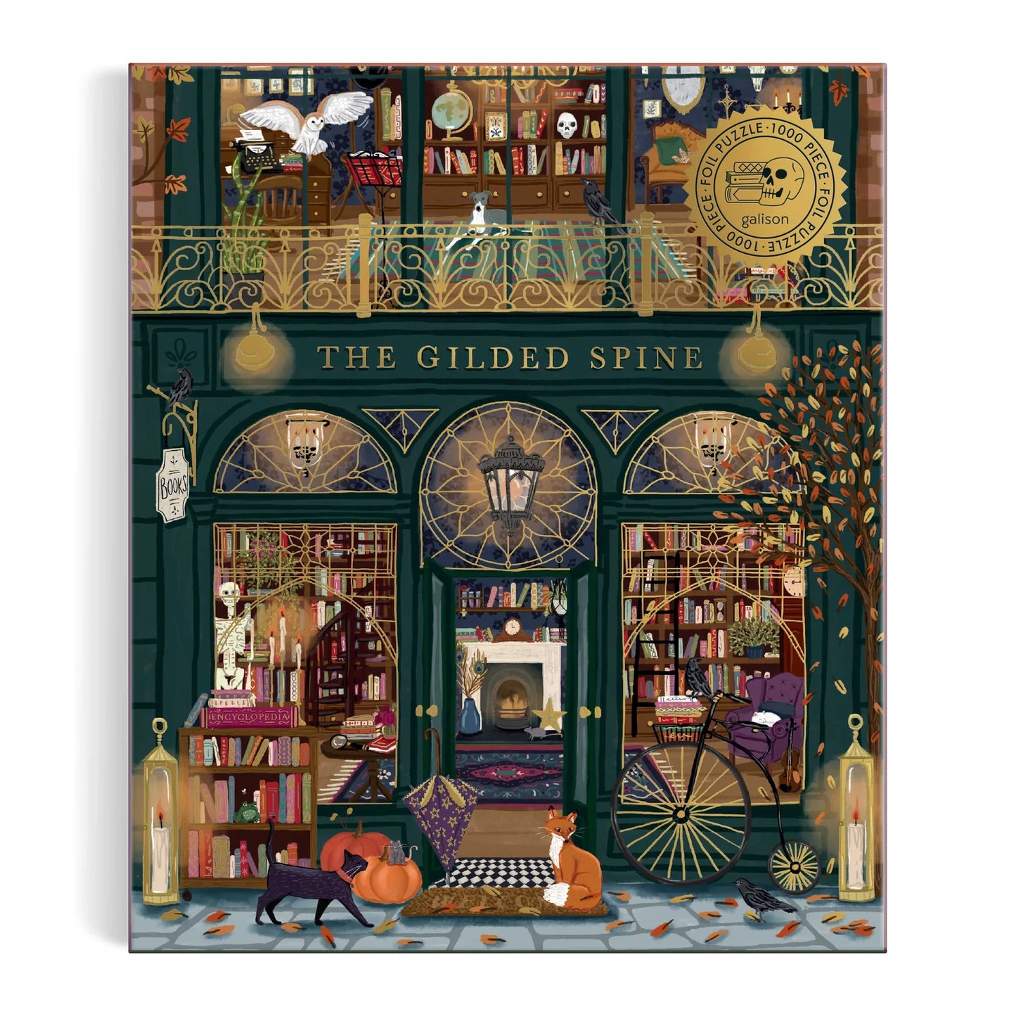 The Gilded Spine Foil Puzzle - 1000pc