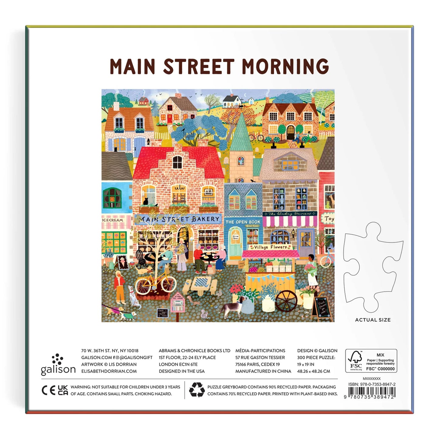 Main Street Morning Puzzle - 300pc
