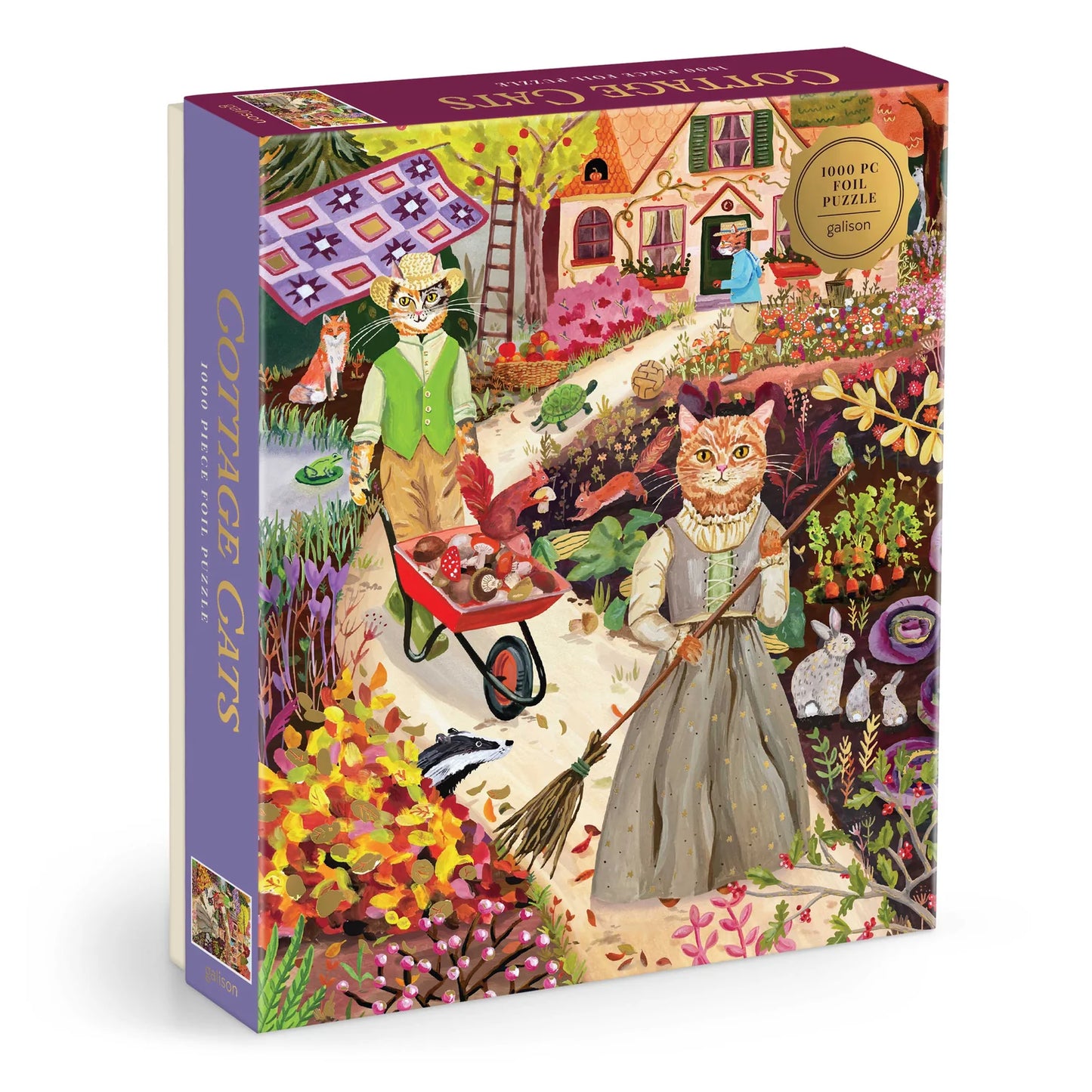 Cottage Cats Foil Puzzle - 1000pc