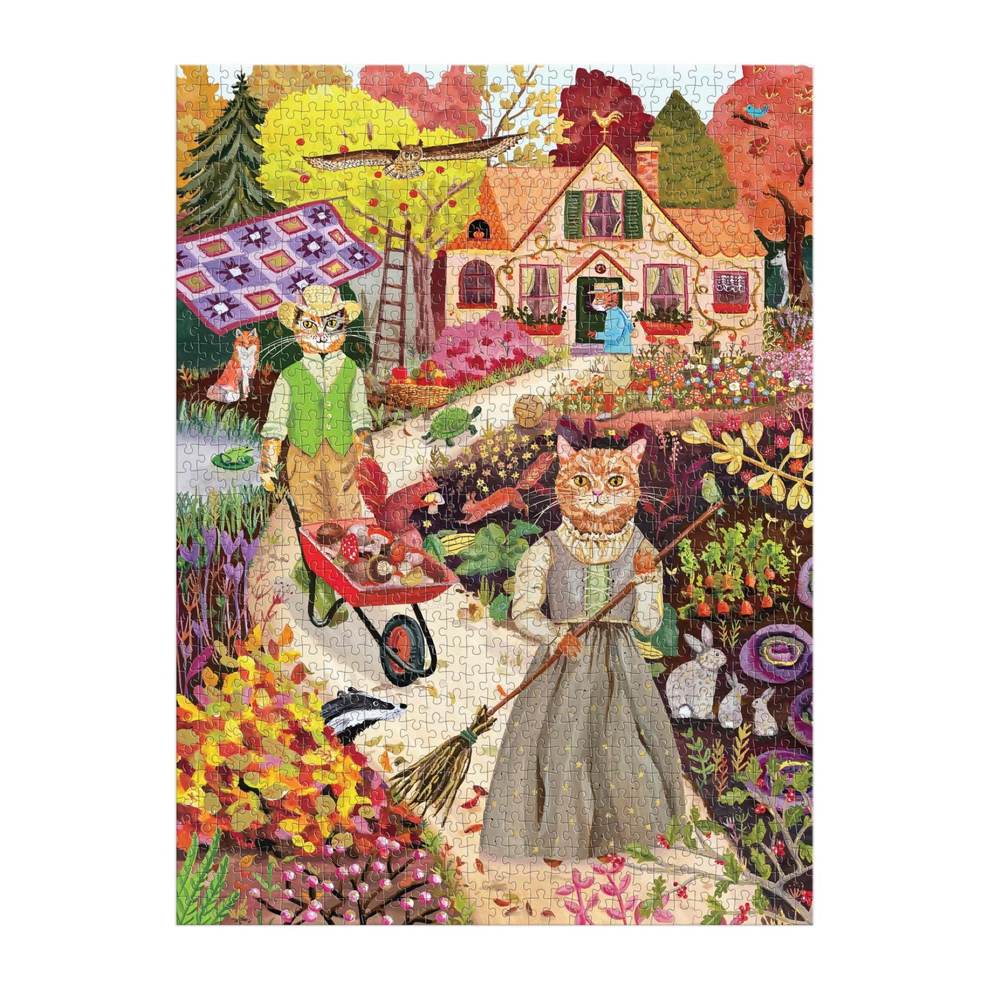 Cottage Cats Foil Puzzle - 1000pc