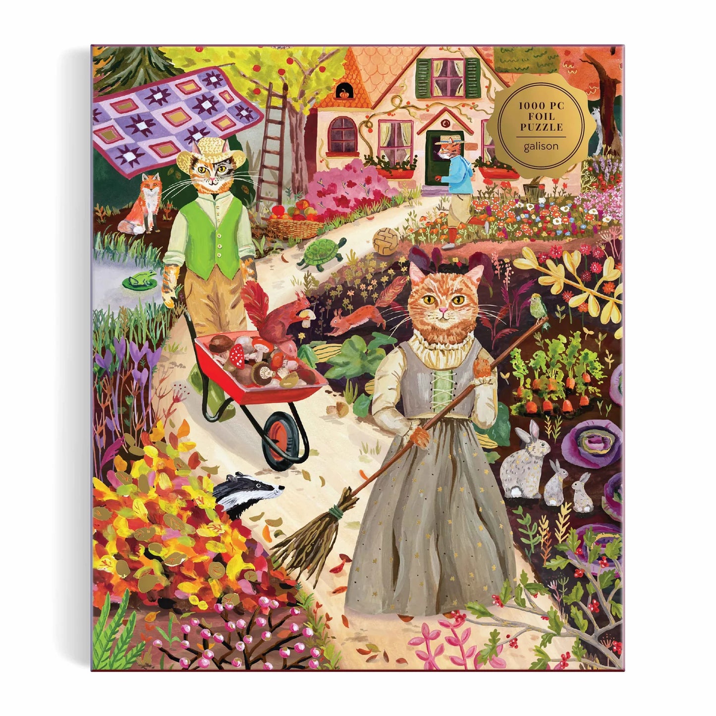Cottage Cats Foil Puzzle - 1000pc