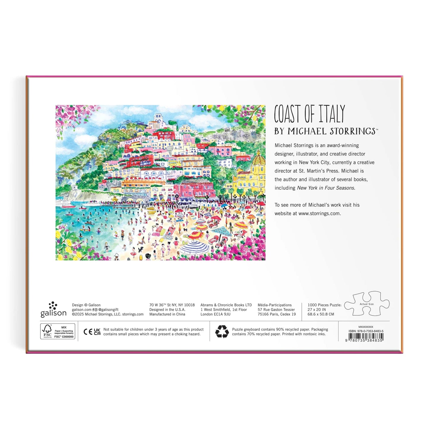 Coast of Italy Puzzle - 1000pc