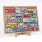 On the Move Wood Puzzle + Display-100pc