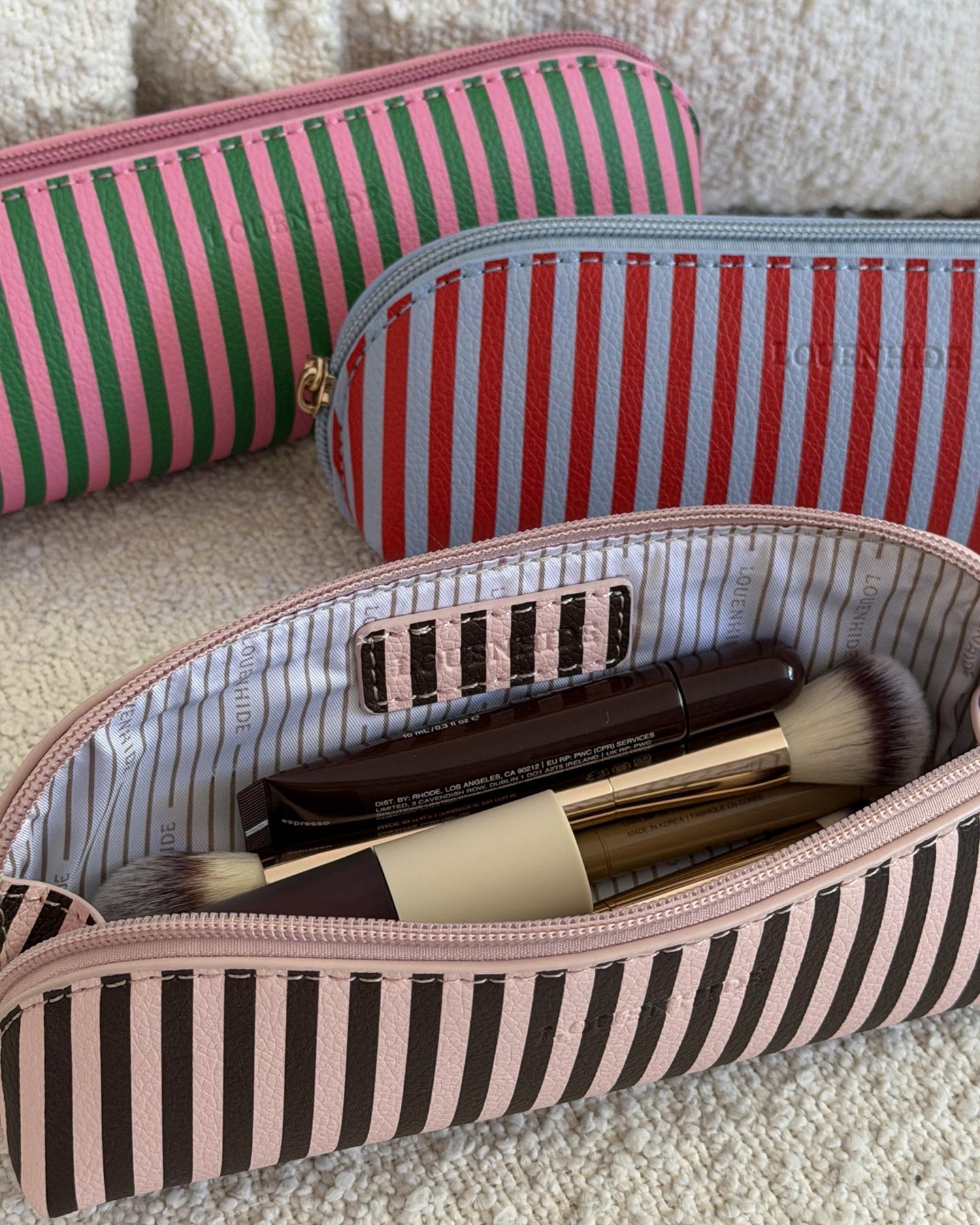 Jayne Stripe Makeup Bag