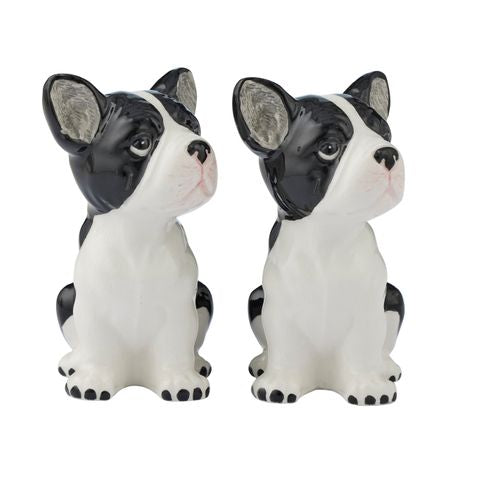 Frenchie S/2 Ceramic S&P Shakers