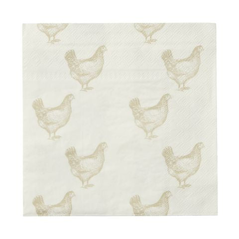 Chooks 20pk 3ply Napkins