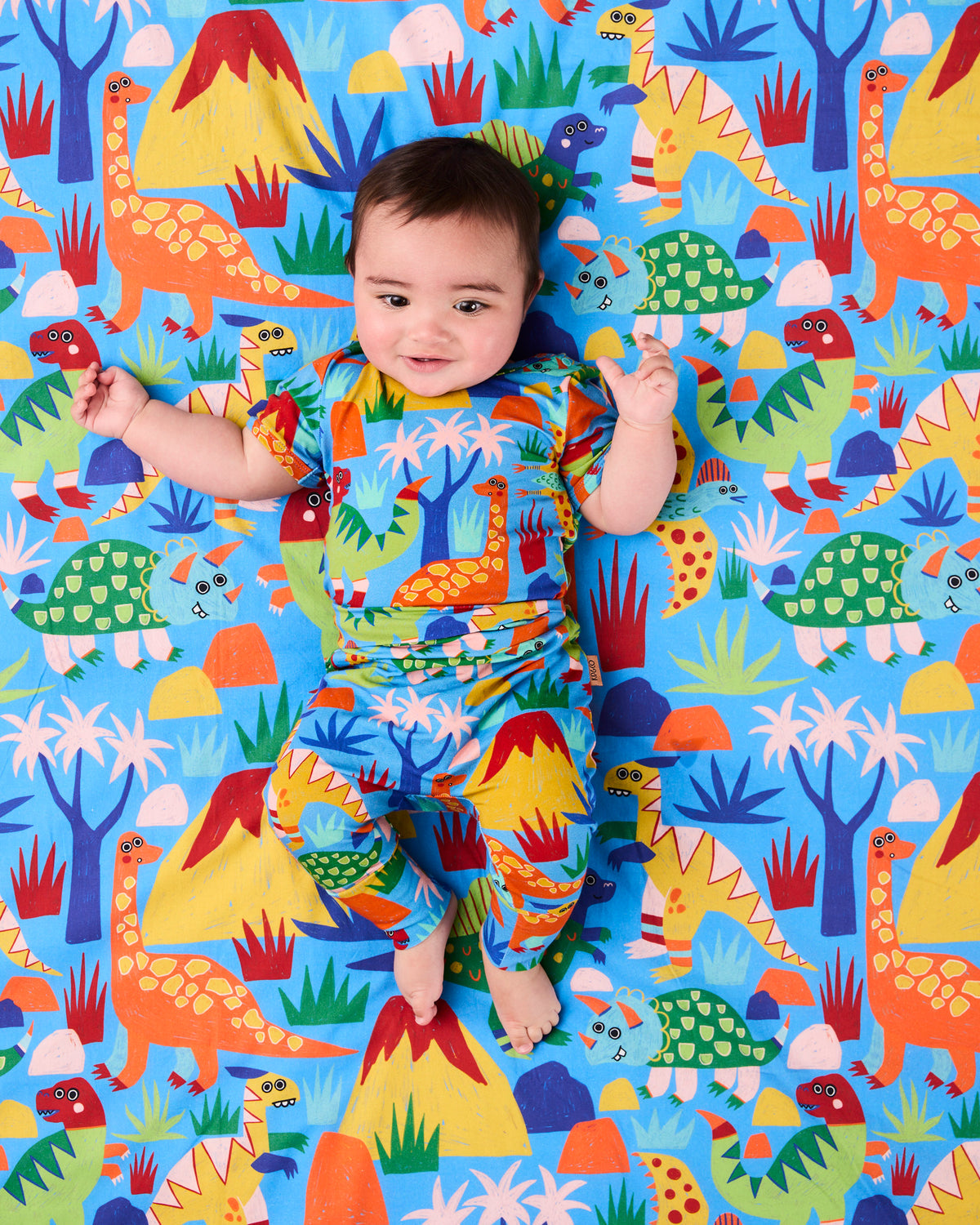 Dinosaur Roar Organic Short Sleeve Romper