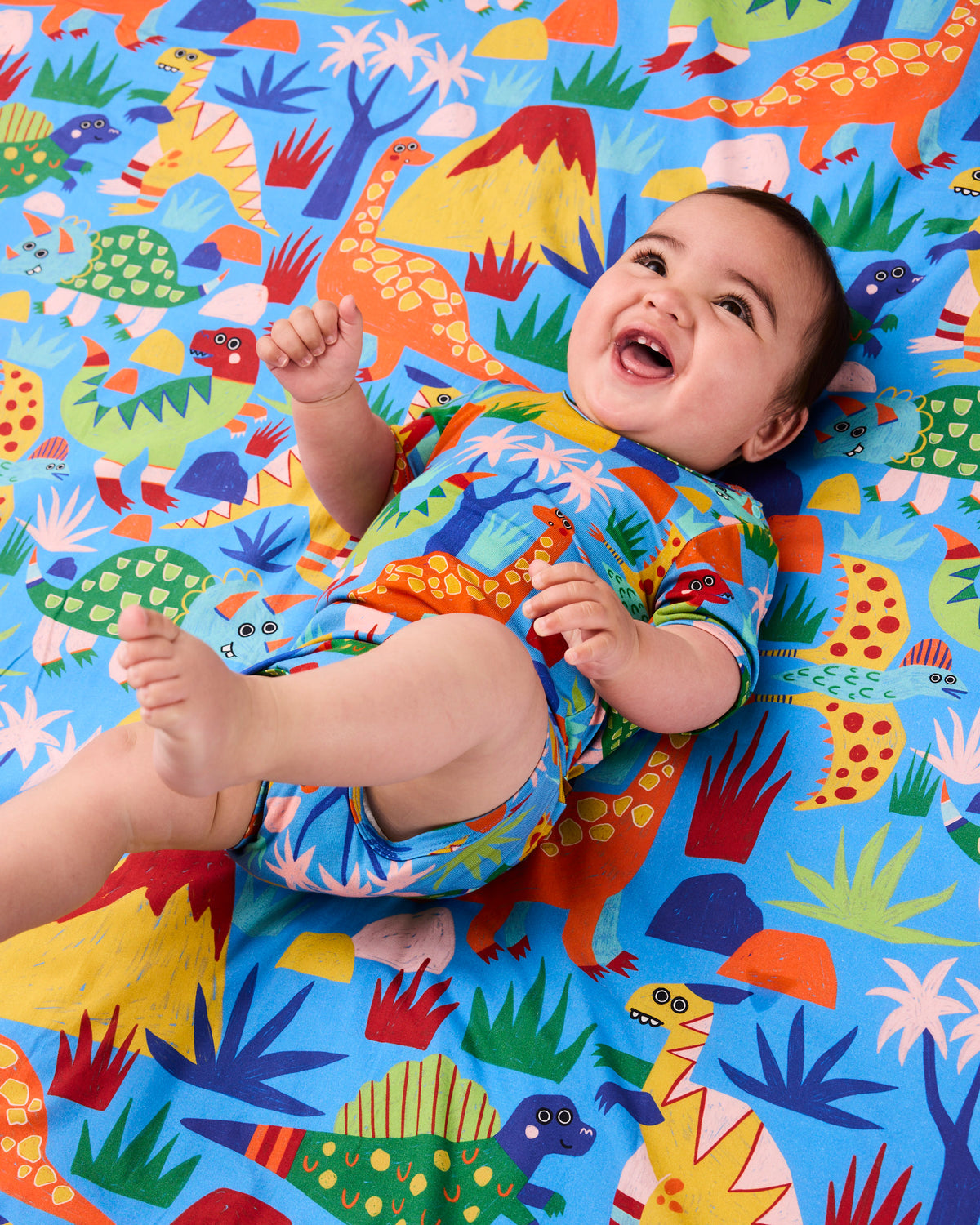 Dinosaur Roar Organic Short Sleeve Romper