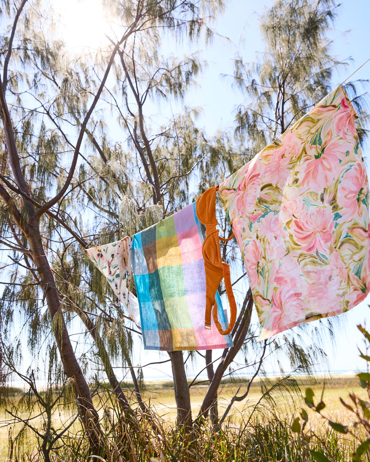 Sorbet Tartan Tea Towel