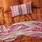 Santa Monica Pecan Tartan Linen Pillowcases 2P Std Set  - Kip&Co