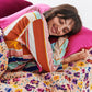 Jaipur Stripe Organic Cotton Long Sleeve Shirt & Pant Pyjama Set - Kip&Co