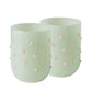 Pistachio Polkadot Short Tumbler Glass 2P SET - Kip&Co