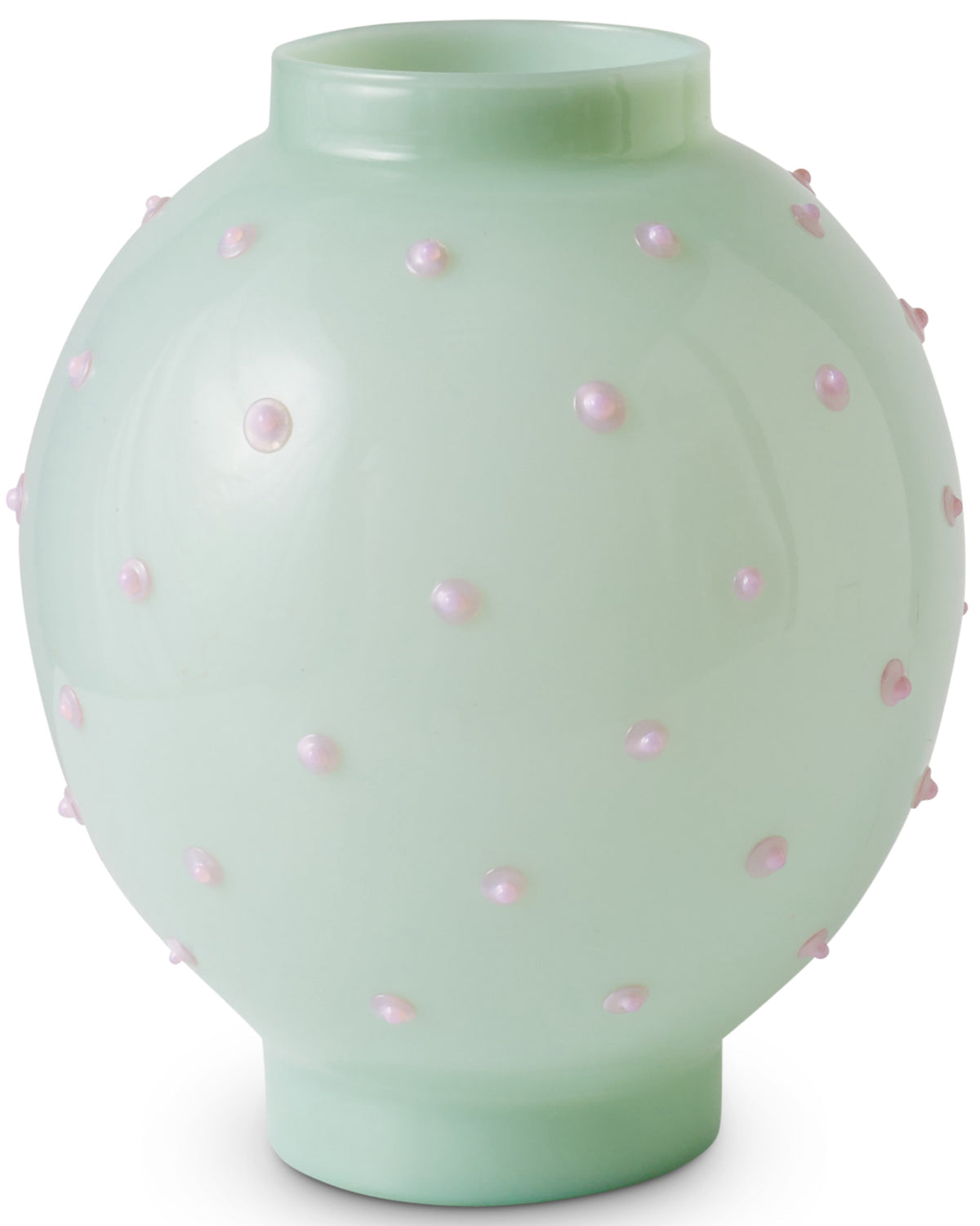 Pistachio Polkadot Fish Bowl Vase - Kip&Co