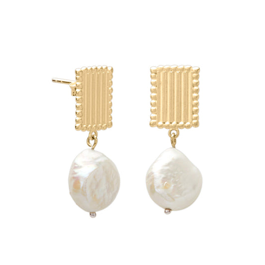 Aphrodite Goddess Pearl Earrings - Murkani