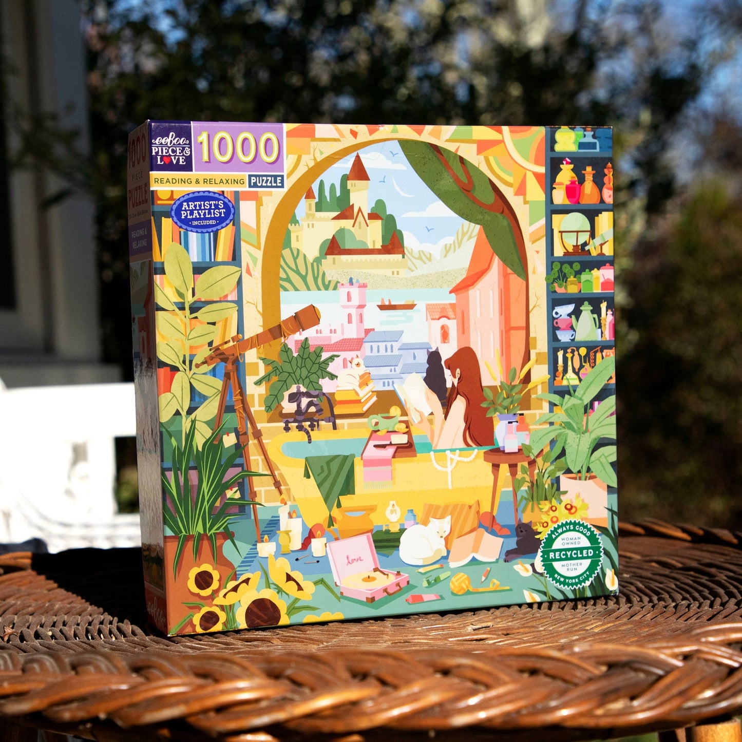 Reading & Relaxing 1000p Puzzle - eeboo