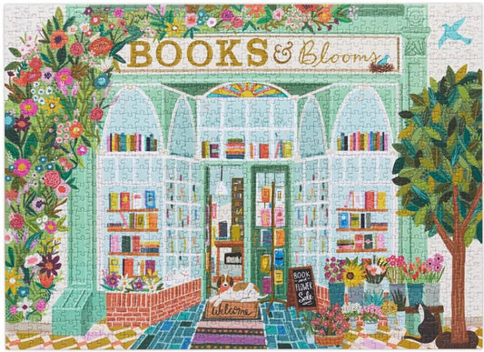 Books & Blooms 1000p Puzzle - Werkshoppe