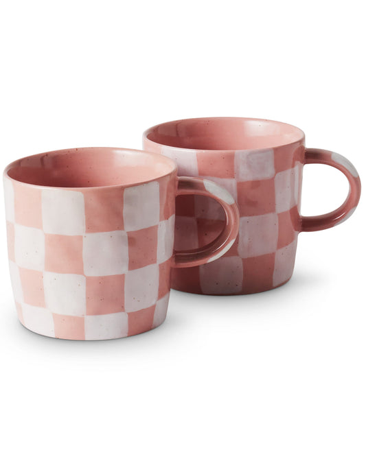 Checkered Mug 2P Set- Kip&Co