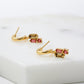 Elenore Rouge Crystal Earring