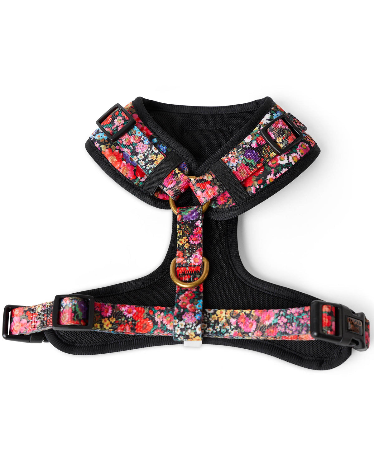 Forever Floral Black Dog Harness- Kip&Co