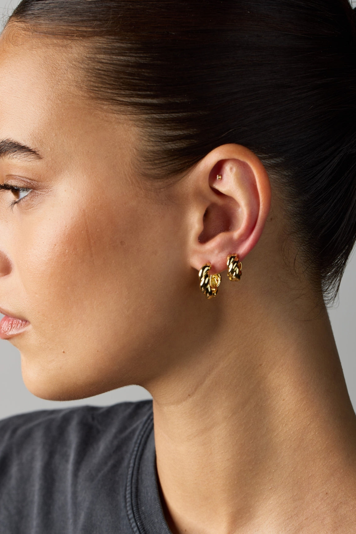 Maya Hoop Gold
