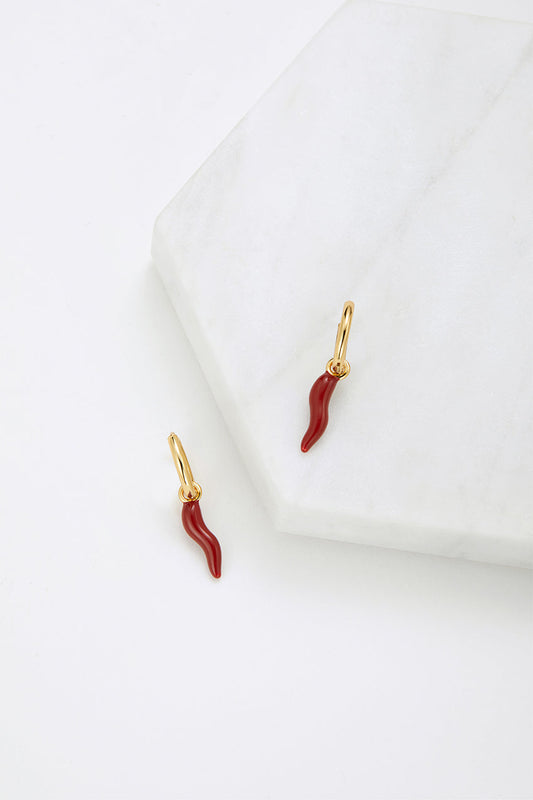 Red Chilli Earring Gold