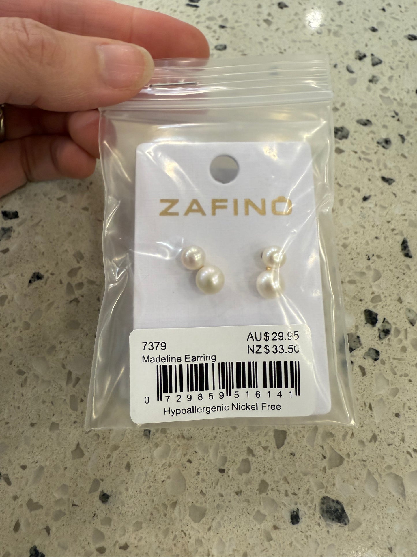 Madeline Gold Pearl Earring