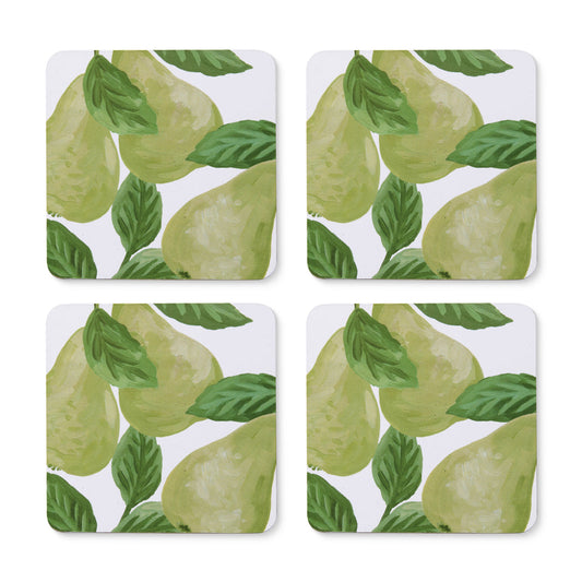Pears Square Coaster Set/4