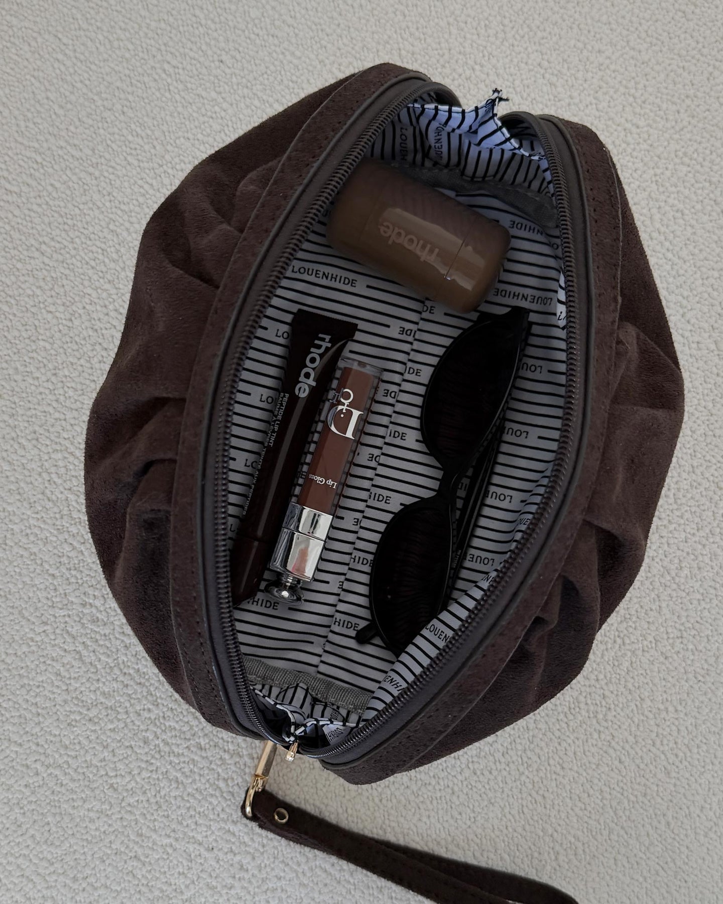 Sarski Suedette Makeup Bag