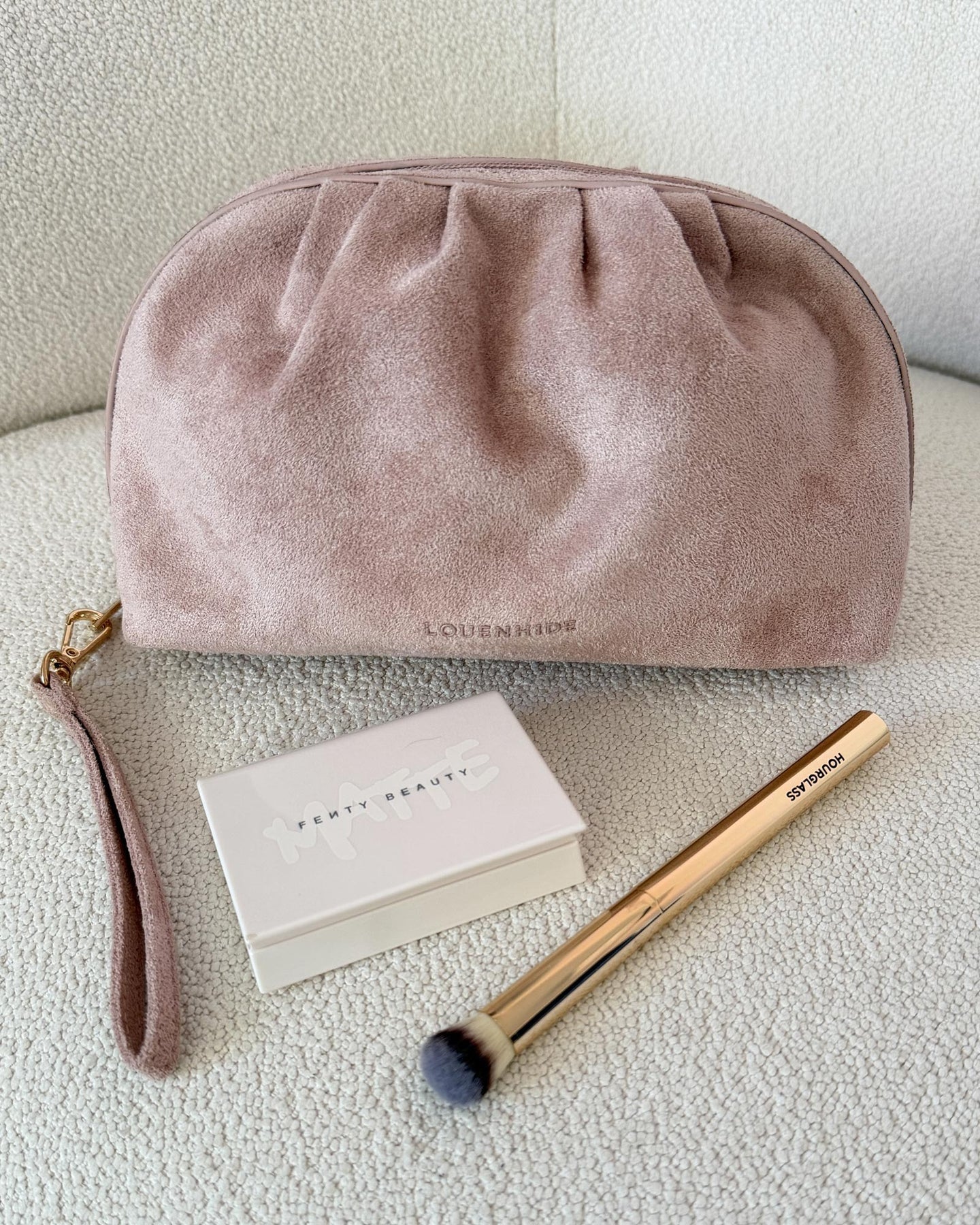 Sarski Suedette Makeup Bag