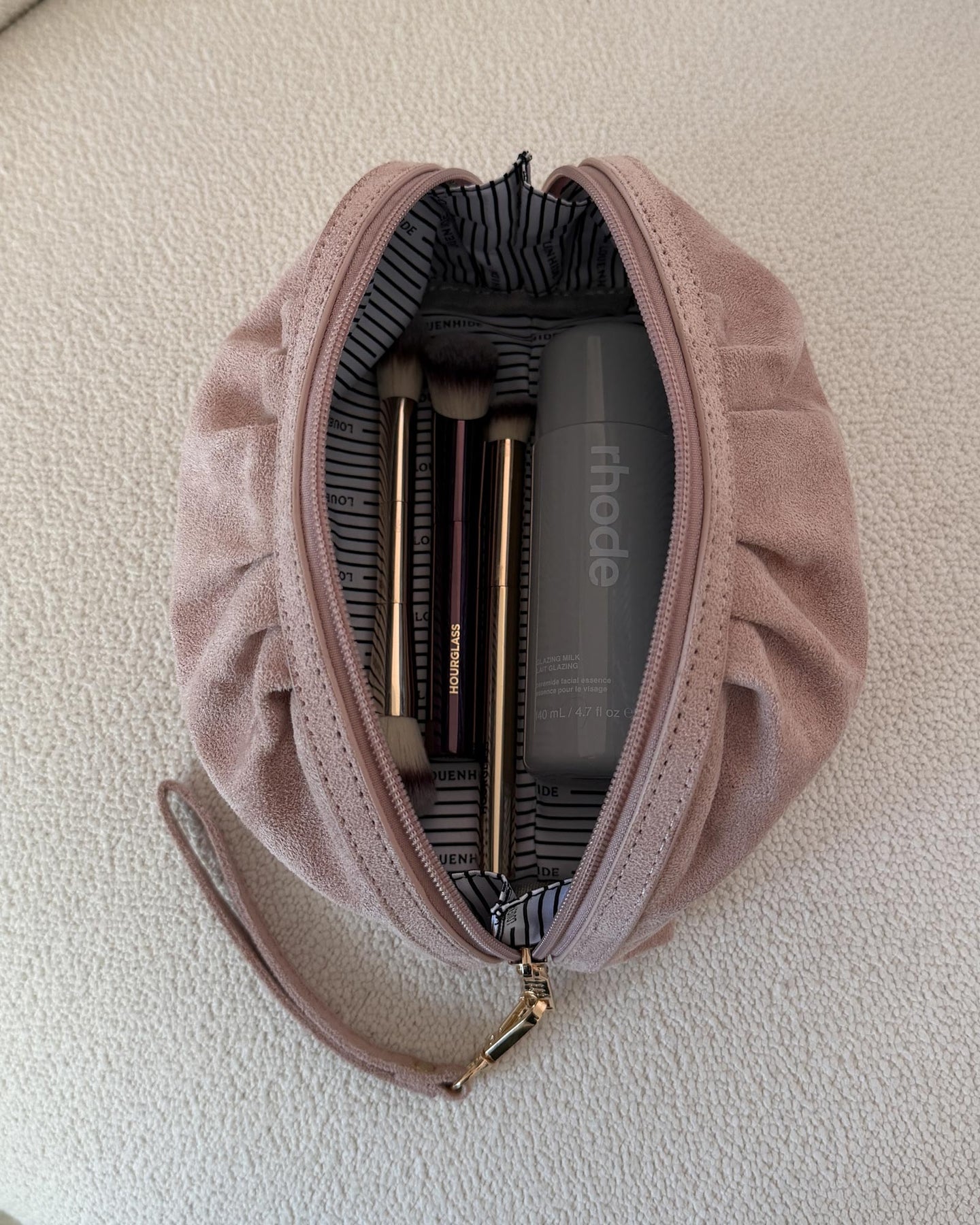 Sarski Suedette Makeup Bag
